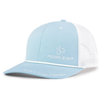 Sombrero de camionero de ala plana con logotipo personalizado con gorras de Sol de cuerda, gorra de cuerda de conductor de pesca para deportes al aire libre de verano con espalda de malla de cuerda