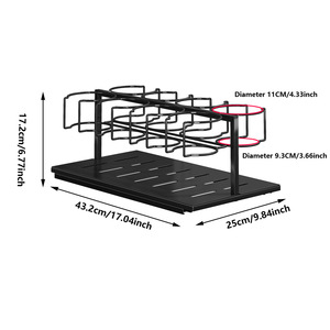 Stainless Steel Wall-Mounted <b>Kitchen</b> <b>Storage</b> <b>Rack</b> Non-Folding Single-Tier Portable Modern Design - Product Image 1