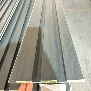 PVC Panel tường Bảng điều khiển màu trắng trang trí nội thất Tùy chỉnh màu WPC Panel tường hàng rào anel Ốp - Product Image 6