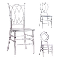 Chaise moderne élégante en plexiglas chaises Chiavari en acrylique transparent résine cristal clair pour mariage événement mobilier d'hôtel