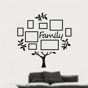 Grosir pohon keluarga dengan bingkai foto dekorasi dinding 3D stiker dinding akrilik dekorasi rumah pohon keluarga stiker dinding