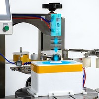 Goldtec Machine à emballer scellant pour boîtes en mousse à rotation automatique de 360 degrés Machine à sceller les boîtes en mousse avec ruban adhésif