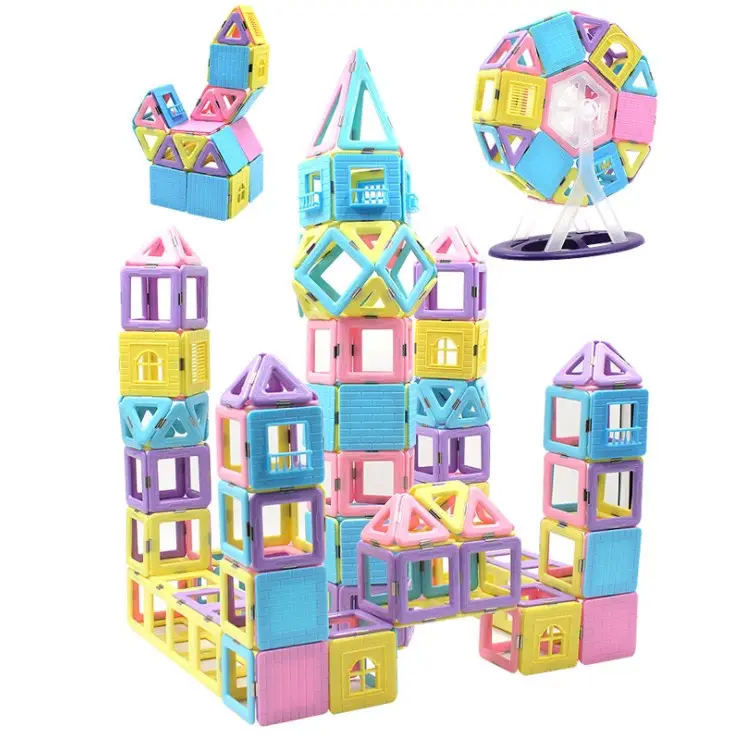 yuqi Classic Style Construction 120PCS Building ABS Blocks Stack Set For Kids Toy