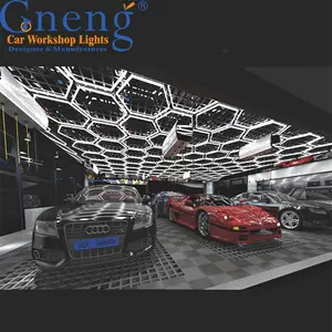 Hot Sale Custom Made High Performance Garage And Workshop Hexagon Led Detailing Light car showroom lamp