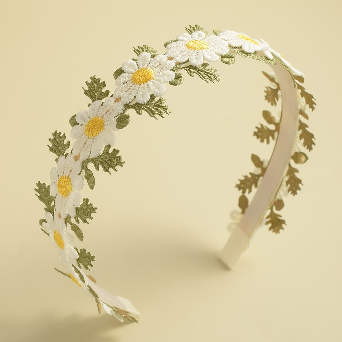 Floral Embroidered Headband
