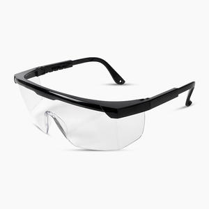 CE <span class=keywords><strong>EN166</strong></span> ANSI Z87認証取得済み 高品質プラスチックフレーム 飛沫防止 防塵 フレームレス安全メガネ 傷防止レンズ - Product Image 2