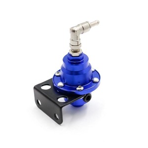 Regulador de Presión de Combustible Ajustable Tipo S con Manómetro de Aluminio Azul para Modificación de Automóviles - Product Image 3