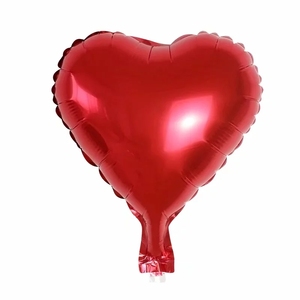 <span class=keywords><strong>Ballon</strong></span> à hélice en aluminium de forme personnalisée, forme d'étoile de coeur rond de couleur unie de 10 pouces - Product Image 2