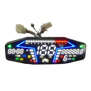 Velocímetro Digital LED Universal Modificado para Motocicleta, Tacómetro LCD para Sudamérica - Product Image 1