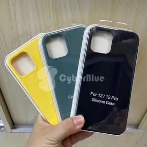 Cyber Blue Biodegradable Liquid Silicone Mobile Phone Case For I Phone11 12 13 14 15pro Max