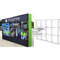 Toile de fond d'exposition pliable en aluminium personnalisée Misign, impression personnalisée, écologique, imperméable, pour les foires commerciales
