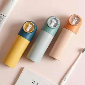 Bande <span class=keywords><strong>dessin</strong></span>ée Brosse À Dents Titulaire Portable Brosse À Dents Tasse Voyage Brosse À Dents Boîte Frappé Couleur Mignon Étudiant Dortoir Lavage Tasse - Product Image 3