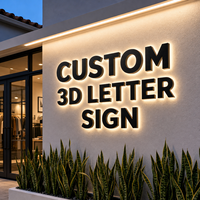 Enseigne lumineuse pour salon de beauté et spa, logo personnalisé en lettres acryliques 3D LED rétroéclairées pour mur de réception