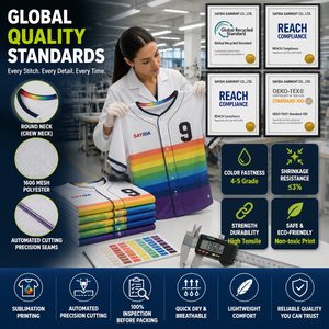 Maillot de baseball personnalisé en gros – Impression dégradée spectrale, séchage rapide, respirant, boutonné, en polyester, sublimation, pour équipe - Product Image 4