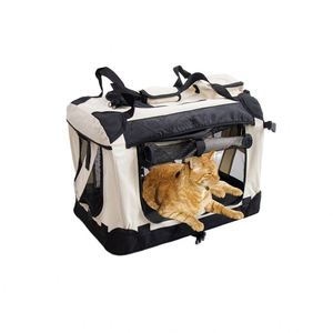 Sac de transport pour animaux de compagnie personnalisé avec logo, étanche, avec fenêtre enroulable, grande capacité, poches en maille respirante, fermeture éclair - Product Image 1
