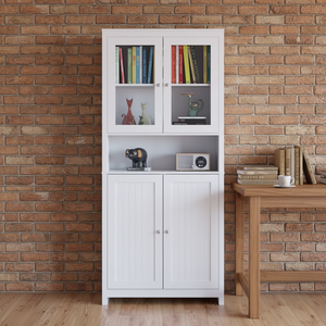 Alacena Alta para Cocina, Fabricada con Paneles de MDF de Alta Calidad, con una Superficie Lisa, Pintada con Spray y Finamente Lijada - Product Image 1