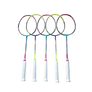 Racchette da badminton in carbonio 4U 82g personalizzate in fabbrica con racchette da Badminton in fibra di carbonio Toray giapponese OEM e ODM