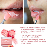 NOUVEAU Gommage exfoliant et éclaircissant pour les lèvres 2 en 1 au sucre, baume à lèvres végétalien pour lèvres foncées, sèches et gercées, exfoliant et hydratant, masque baume