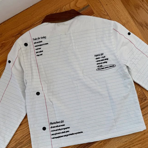 Chaqueta de Diseñador Privado, Estilo Hip Hop, con Logotipo Frontal, Cortavientos, Gráfica a Rayas, Hombros Caídos, Corte Recto, Manga Acampanada - Product Image 2