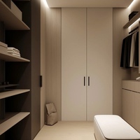 Île de dressing moderne personnalisée conçue par California Closets Prix d'usine pour l'application de chambre à coucher et de villa