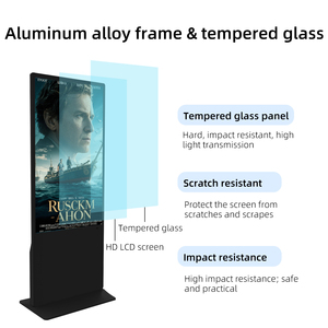 शॉपिंग मॉल, प्रदर्शनियों और इनडोर विज्ञापन के लिए मोबाइल स्मार्ट एलसीडी वीडियो पोस्टर स्टैंड-डिजिटल डिस्प्ले - Product Image 3