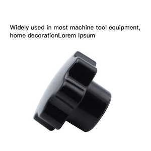 Schwarzer Kunststoff-Sterngriff mit Rändelung, Klemmhandgriff mit M6-Innengewinde, Griff für Holzbearbeitung, Schneidvorrichtung, kundenspezifisch anpassbar - Product Image 4