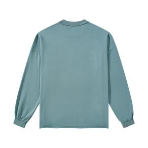 T-shirt décontracté d'été à manches longues pour homme, motif lettres imprimé sur mesure OEM, 100 % coton, coupe oversize, anti-plis, 300g - Product Image 2