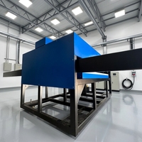 Presse à chaud hydraulique commerciale bleue 40x48 pouces (100x120 cm) à double station pour sublimation textile