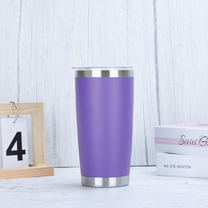 Wholesale <b>Bulk</b> Tumbler Custom Logo Powder Coated Tumbler 20 oz Insulated Vaccum Travel Coffee Mug Stainless Steel Tumbler - Product Image 3