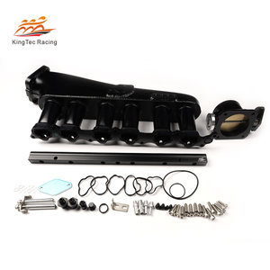 2jz GE Billet 2jz Manfloid de admisión de aluminio 90mm con riel de combustible y cuerpo del acelerador 90 para Lexus <span class=keywords><strong>Is300</strong></span> 2002 <span class=keywords><strong>Intake</strong></span> 2jz GE - Product Image 2