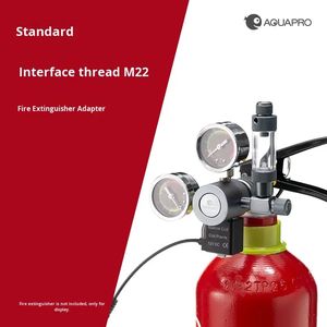 Aquapro Détecteur de <span class=keywords><strong>CO2</strong></span> électromagnétique à double manomètre <span class=keywords><strong>pour</strong></span> <span class=keywords><strong>aquarium</strong></span>, compatible avec les bouteilles en alliage d'aluminium et les extincteurs aux normes britanniques et américaines, <span class=keywords><strong>pour</strong></span> aquariums plantés - Product Image 6