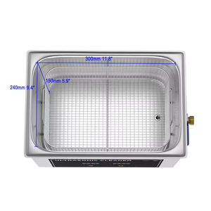 Nettoyeur à ultrasons de table commercial variable avec support, nettoyeur à ultrasons en acier inoxydable pour la construction agricole et la <span class=keywords><strong>maison</strong></span> - Product Image 2