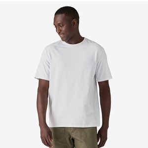 T-shirt en coton uni pour homme, manches courtes, col rond, coupe ample décontractée, à porter au quotidien - Product Image 2