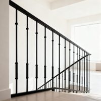 Rampe d'escalier sécurisée Rampe de balcon Rampe de balcon Rampe de fer Balustre durable pour l'escalier de la villa