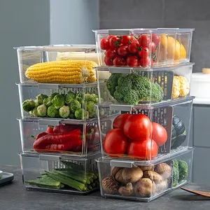 Klare Kunststoff-Vorrats behälter mit Deckel bleiben frisch Vorrats behälter für Lebensmittel