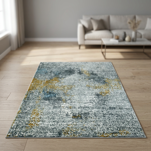 Tapis Kilim en laine/soie tufté à la main, motif géométrique, pelucheux, extra épais, lavable, antidérapant, pour chambre d'enfant - Product Image 3