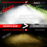 Bombilla LED para Faros Delanteros de Motocicleta NAOEVO, Proyector de Luz Delantera D4S D3S, Faros LED para Auto H4 H15 H7, Focos Bi-LED Canbus H11, Luz Antiniebla