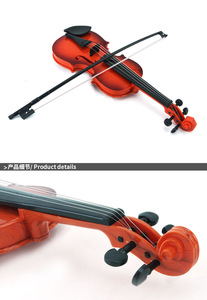 Jouet de <span class=keywords><strong>violon</strong></span> de simulation pour enfants, jouet musical, instrument de musique, <span class=keywords><strong>violon</strong></span> avec fonction de réglage fin et fonction de jeu, décoration de la maison - Product Image 3