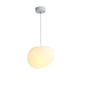 โคมไฟระย้าเพดาน LED รุ่น Pebble สีขาว ป้องกันแสงสะท้อน สำหรับบ้าน ห้องนั่งเล่น ห้องรับประทานอาหาร - Product Image 5