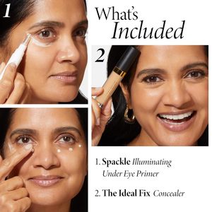 Laura Geller Under Eye Duo naturale sbiancante crema opaca per il trucco correttore e Primer Spackle per la tavolozza media del viso - Product Image 2
