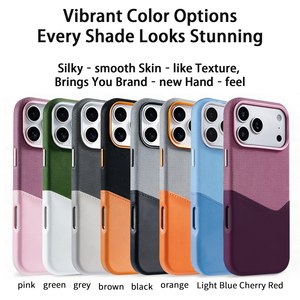 เคสโทรศัพท์มือถือหนัง PU แบบแม่เหล็กสำหรับ iPhone 18 16 17 Pro Max พร้อมช่องใส่บัตร กรอบกล้องโลหะ ป้องกันการกระแทก - Product Image 2