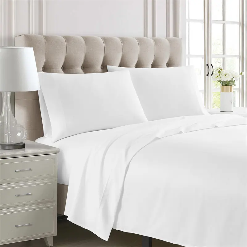 UBEST Khách Sạn King Size Tấm Bộ Đồ Giường Bán Buôn Mềm Mại Cao Cấp King Bedding Set Bed Sheets Cho Giường 100% Cotton Set Luxury