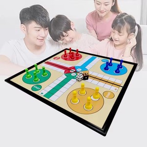 <span class=keywords><strong>Ludo</strong></span> Game Magnetic <span class=keywords><strong>Ludo</strong></span> Board Resistente al desgaste con tablero <span class=keywords><strong>de</strong></span> ajedrez plegable <span class=keywords><strong>Ludo</strong></span> Game para educación - Product Image 2