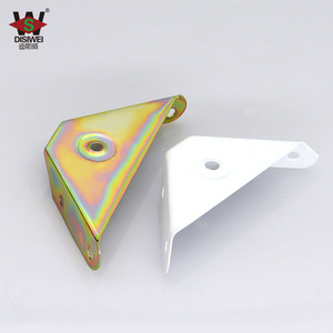 Support d'angle en acier Disway épaissi, blanc cassé, pour lit, armoire, fixation murale - Product Image 1