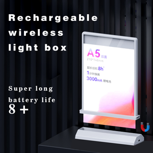 Siêu mỏng A5 Áp phích khung lightbox nhôm cửa sổ hiển thị quảng cáo ánh sáng Hộp - Product Image 3