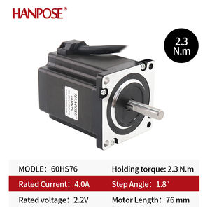 Hanpose 24V 60 step Motor 1.8 derece 60HS76 motor 4-lead 2.3N.M 4.0A CNC freze makinesi için Nema24 step Motor - Product Image 2