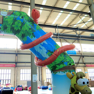 Arco inflable WINSUN para fiestas temáticas de la selva, entrada de PVC con certificación CE, logotipo personalizado para cumpleaños infantiles, decoración exterior con temática de zoológico. - Product Image 6