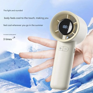 Portable <b>Handheld</b> Turbo <b>Fan</b> 100 Wind Speeds Adjustable Mini Personal <b>Fan</b> Battery Operated Electric Eyelash <b>Fan</b> - Product Image 5