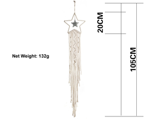 Bohemian Vintage Macrame <strong>Wall</strong> <strong>Hangings</strong> Cotton Dream Catcher Woven <strong>Wall</strong> Art Decor <strong>for</strong> <strong>Living</strong> <strong>Room</strong> or Bedroom Home Party Decor - Product Image 5