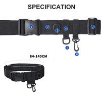 Ceinture de taille personnalisée pour Support de canne à pêche, Support Portable réglable, sangles de suspension, matériel de pêche, Support de canne à Wader, ceinture de combat